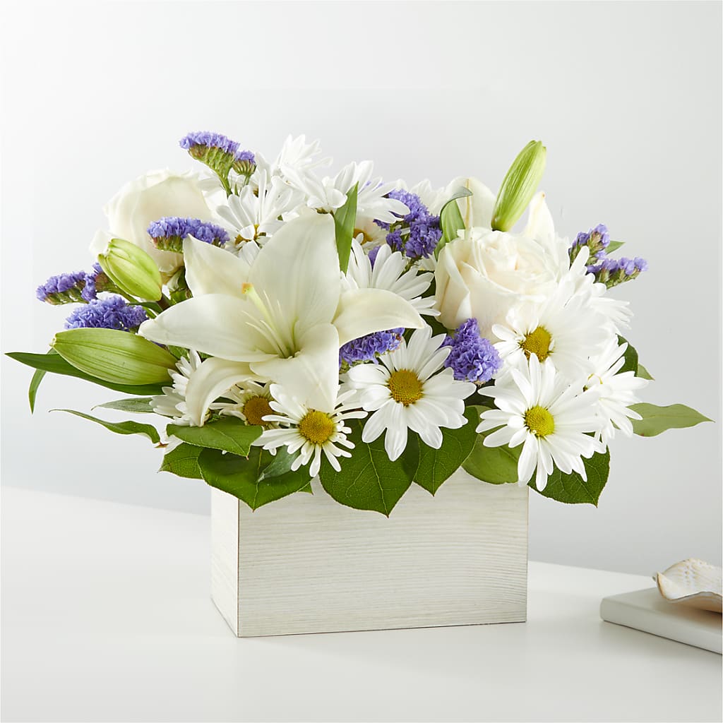 Beyond Blue Box Bouquet – Meramec Florist, Steelville MO