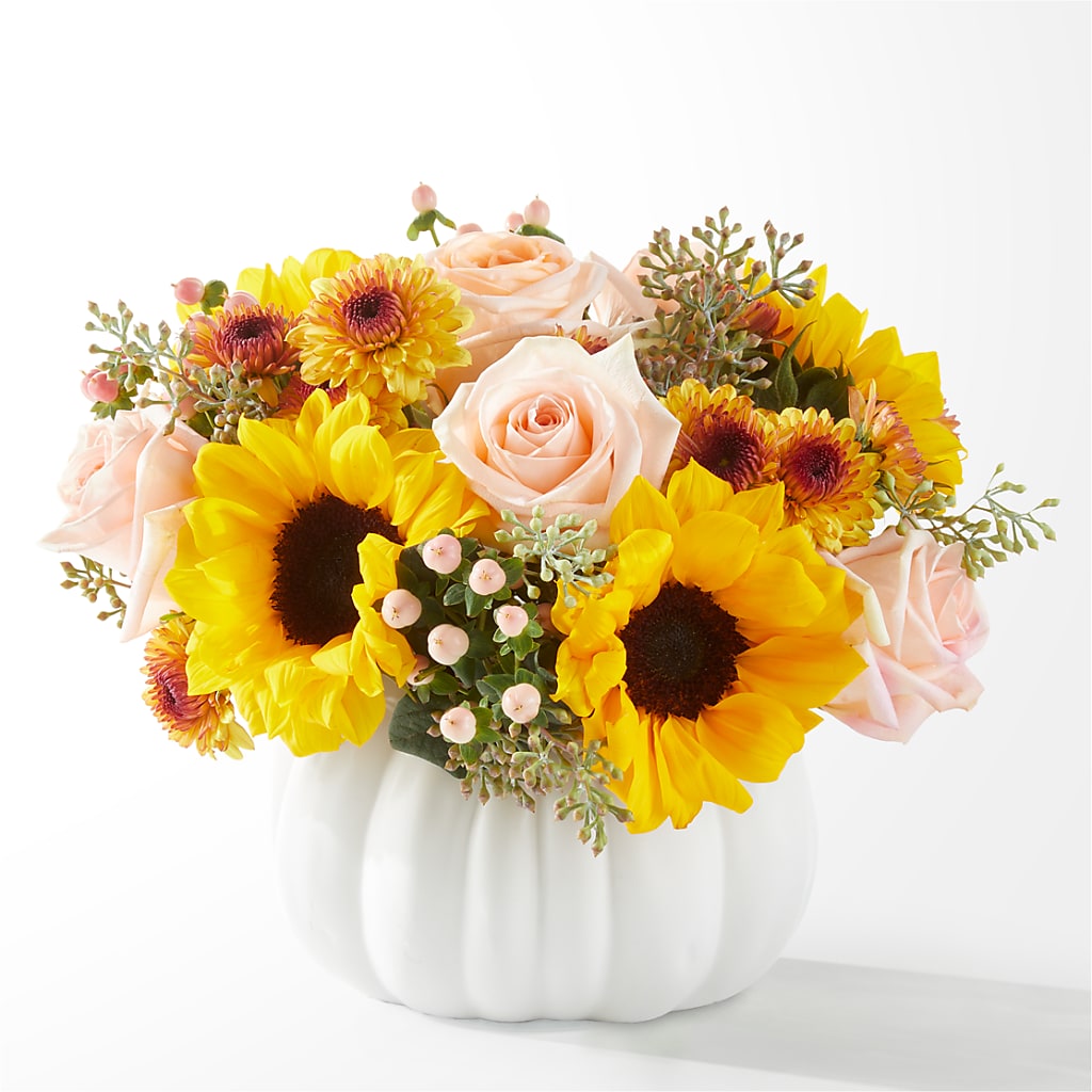 Pumpkin to Talk About Bouquet – Meramec Florist, Steelville MO