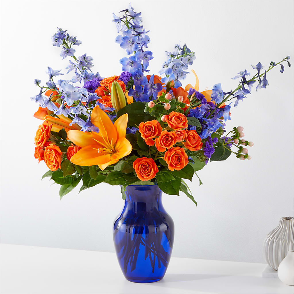 Radiant Citrus Bouquet – Meramec Florist, Steelville MO