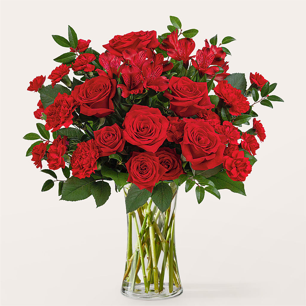 Brilliant Ruby Bouquet – Meramec Florist, Steelville MO