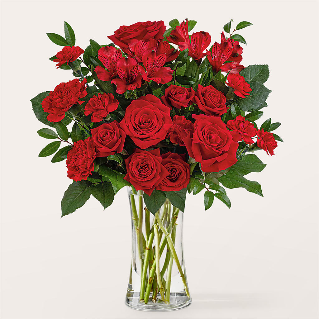 Brilliant Ruby Bouquet – Meramec Florist, Steelville MO