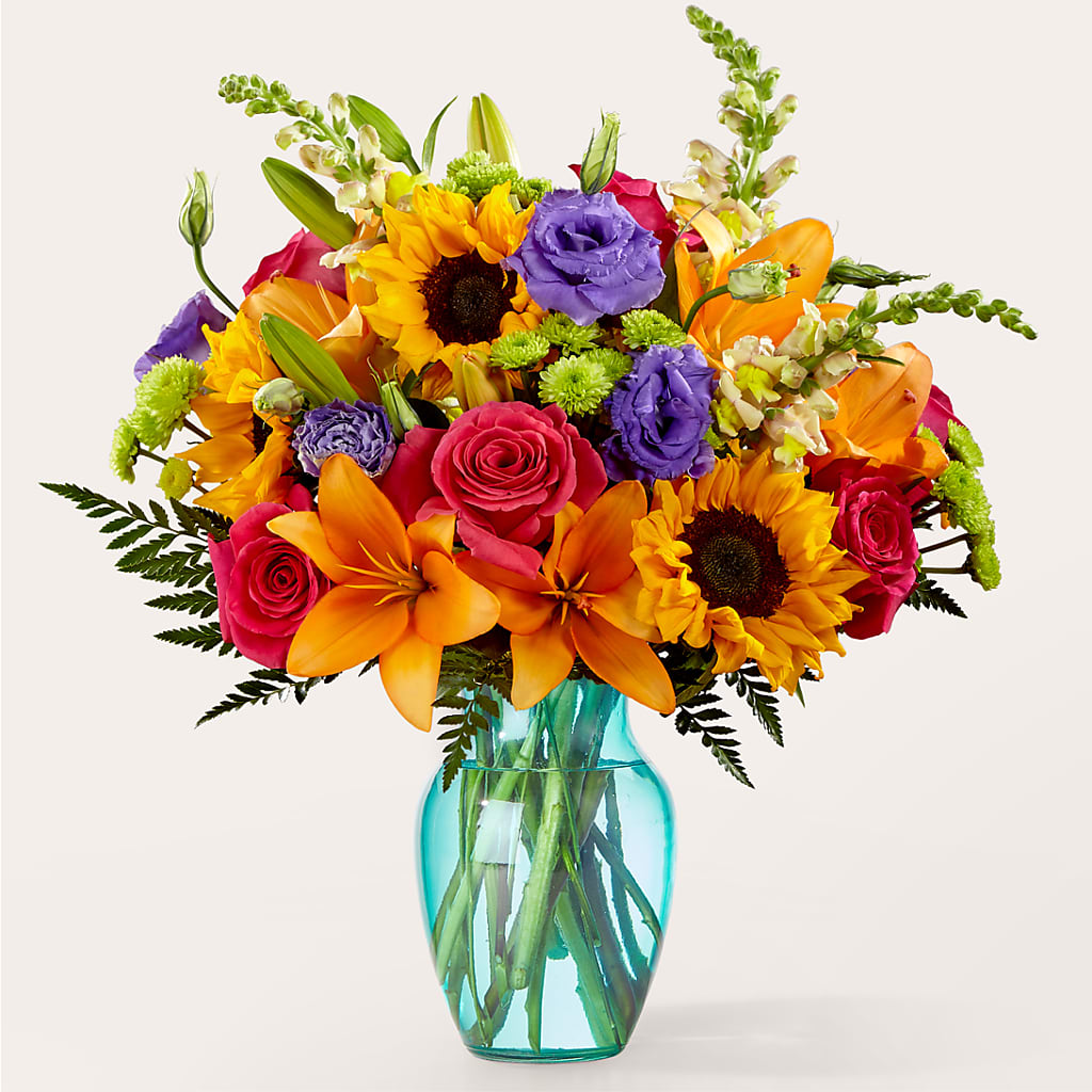 Double Rainbow Bouquet – Meramec Florist, Steelville MO