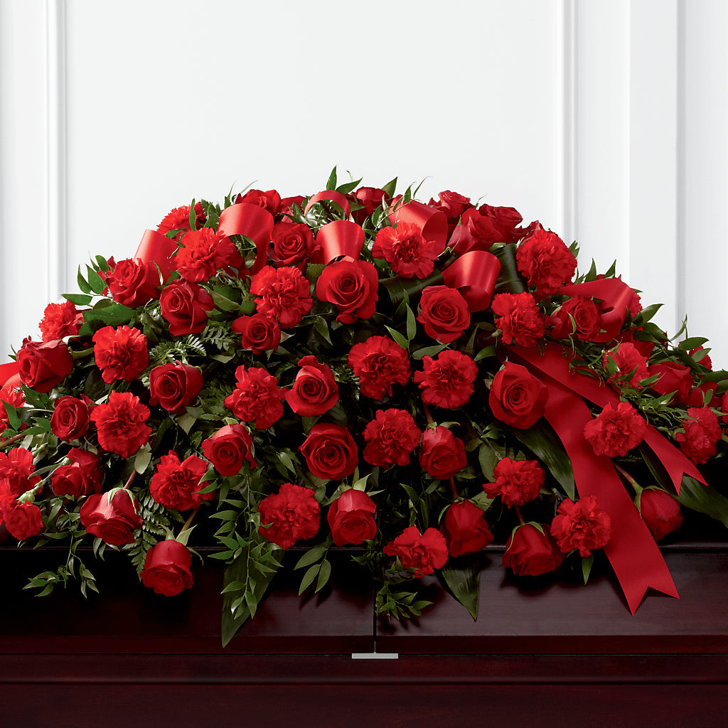 Tribute of Life Casket Spray – Meramec Florist, Steelville MO