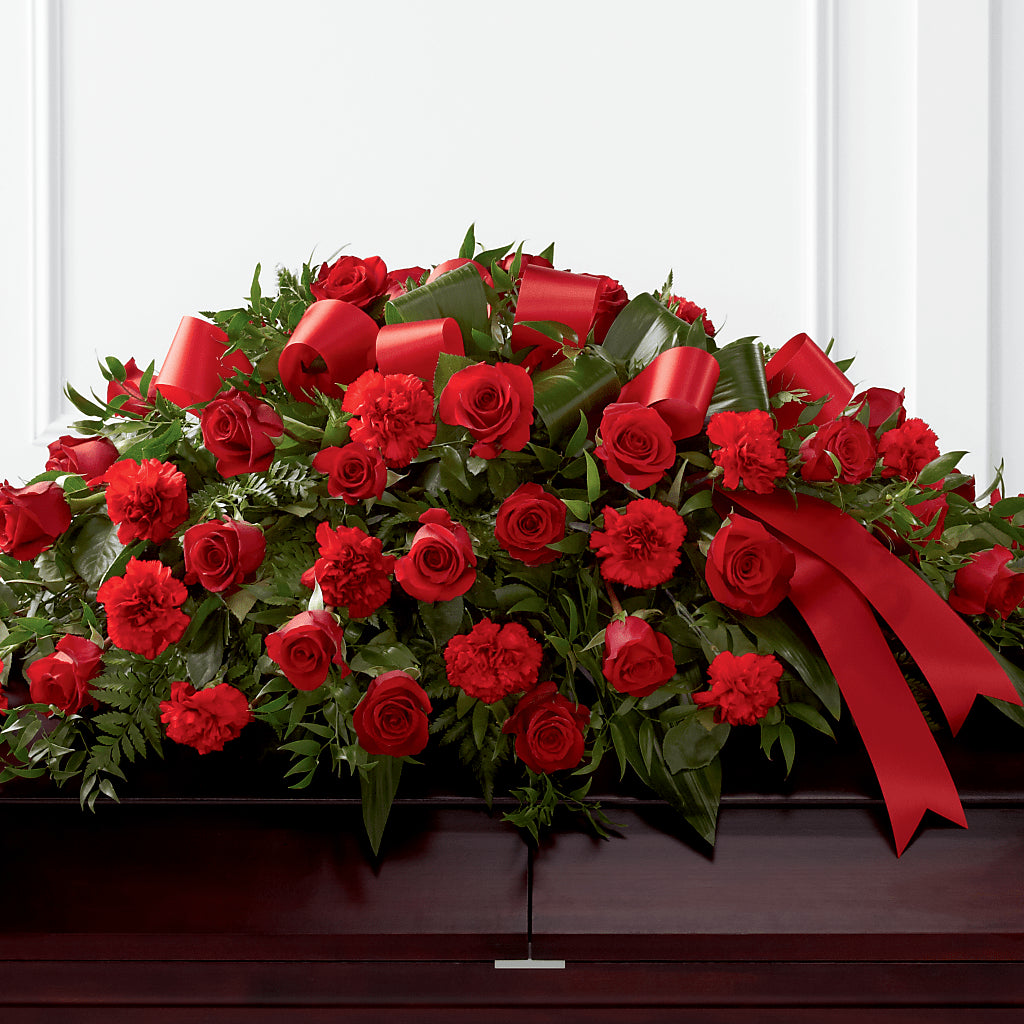 Tribute of Life Casket Spray – Meramec Florist, Steelville MO