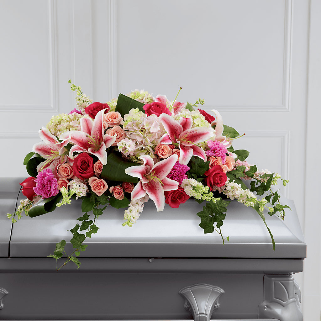 Splendid Grace Casket Spray – Meramec Florist, Steelville MO