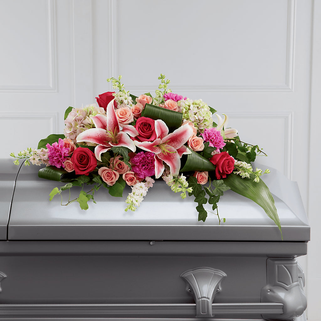 Splendid Grace Casket Spray – Meramec Florist, Steelville MO