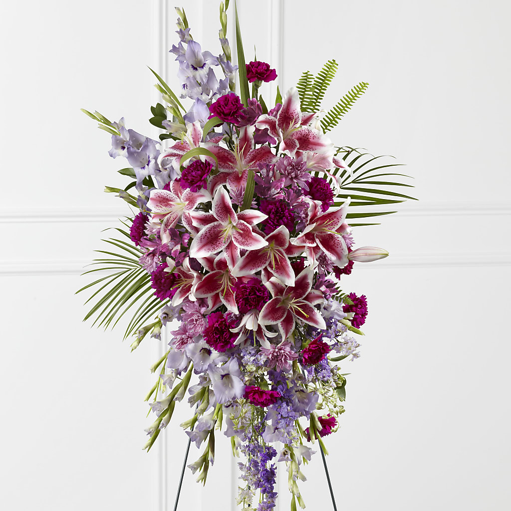Tender Touch Standing Spray – Meramec Florist, Steelville MO