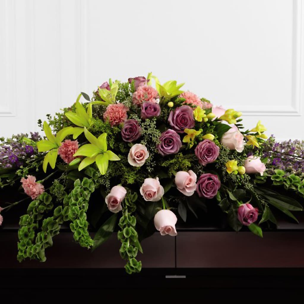 Forever Beloved Casket Spray – Meramec Florist, Steelville MO