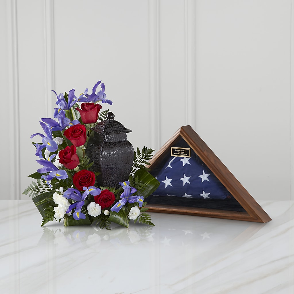 Patriotic Tribute Arrangement – Meramec Florist, Steelville MO