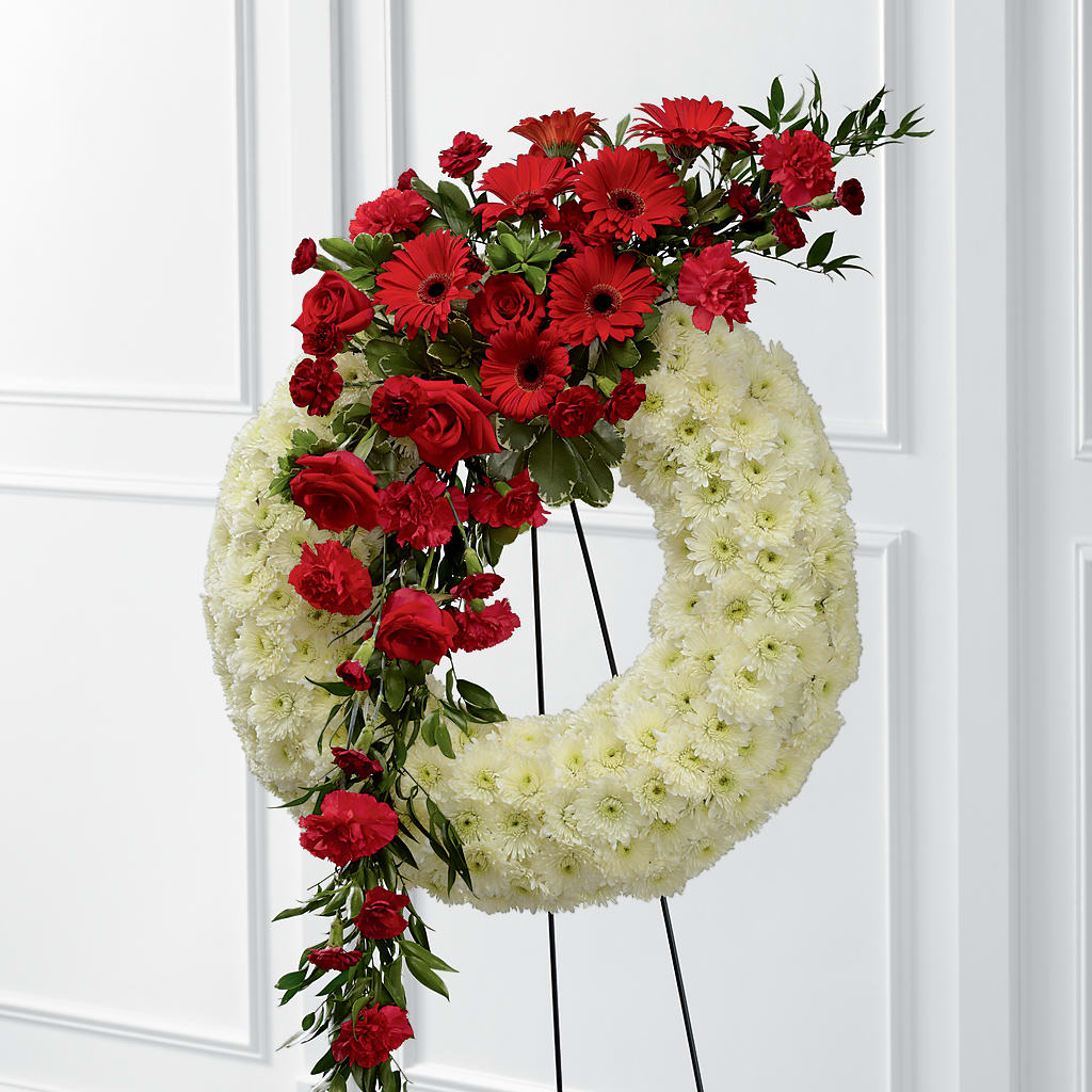 Graceful Tribute Wreath – Meramec Florist, Steelville MO