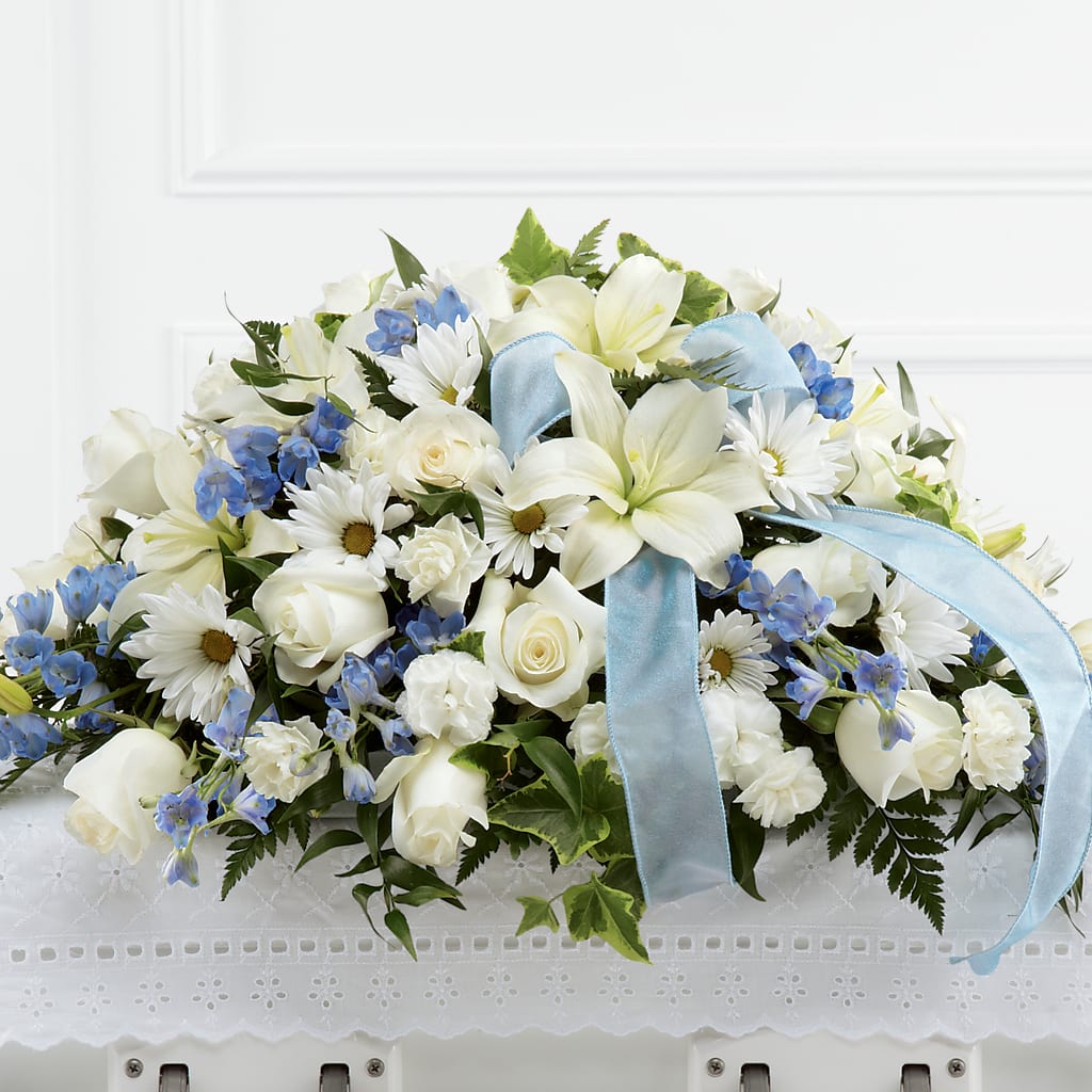 Tender Treasure Casket Spray – Meramec Florist, Steelville MO