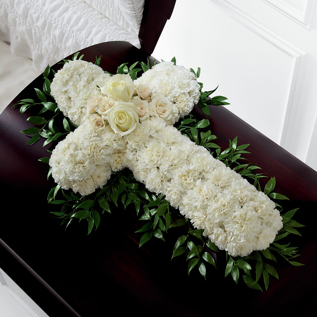 Peaceful Memories Casket Spray (Standard) – Meramec Florist, Steelville MO