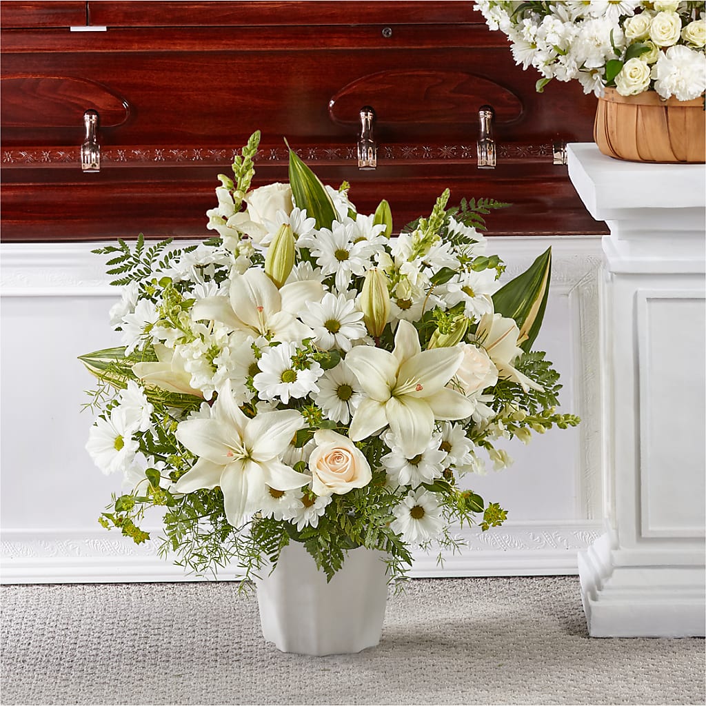 Thoughts of Tranquility Floor Basket – Meramec Florist, Steelville MO
