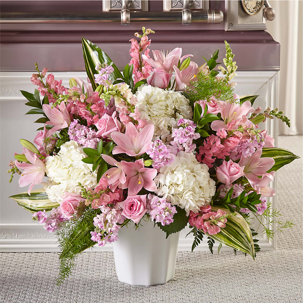Simply Serene Floor Basket – Meramec Florist, Steelville MO