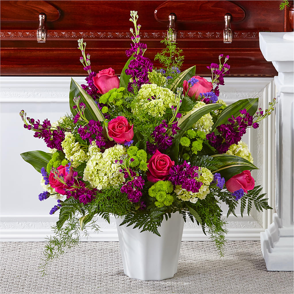 Beautiful Horizons Floor Basket – Meramec Florist, Steelville MO