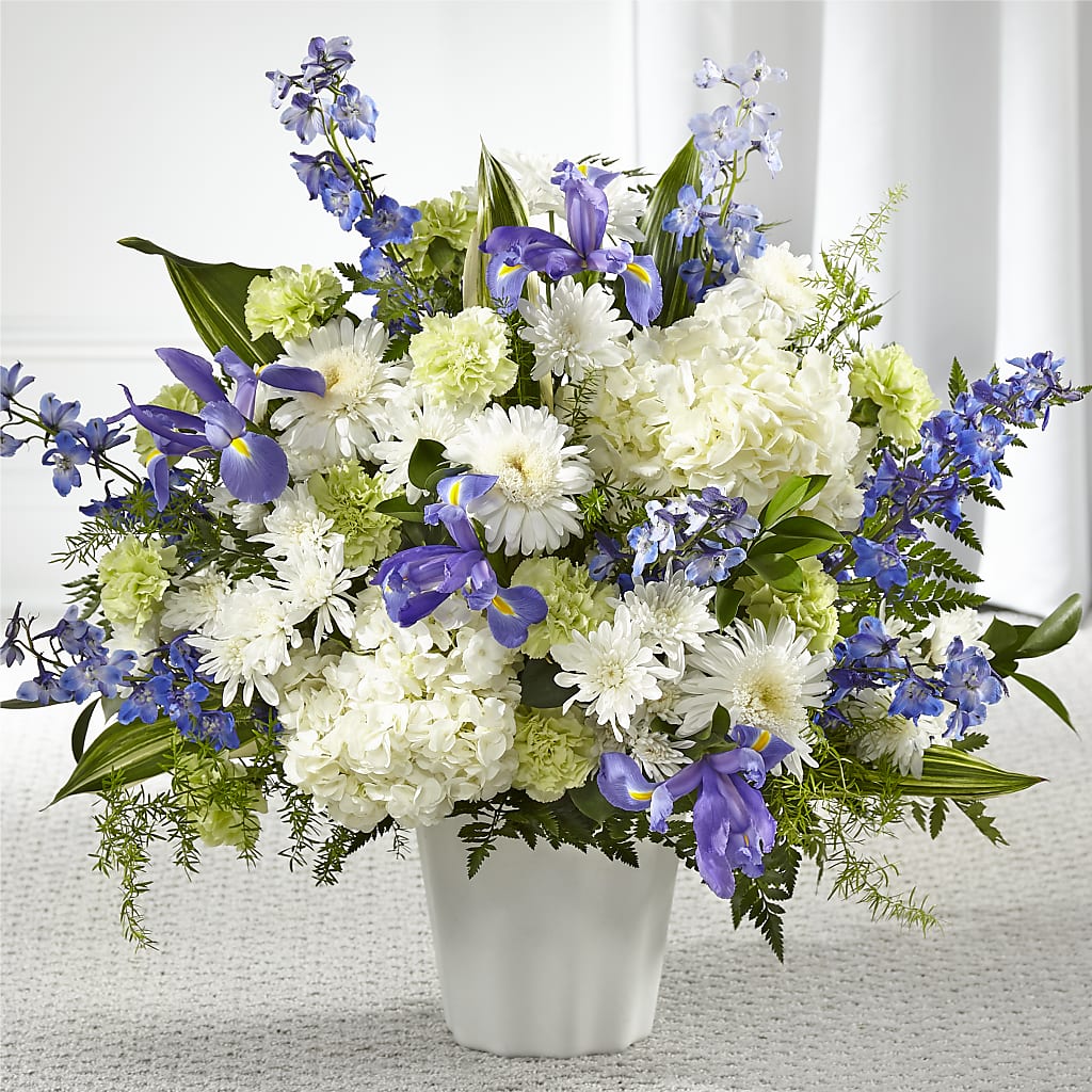 Soft Serenity Floor Basket – Meramec Florist, Steelville MO