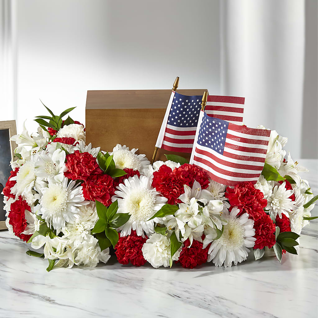 Spirit of Patriotism Cremation Adornment – Meramec Florist, Steelville MO