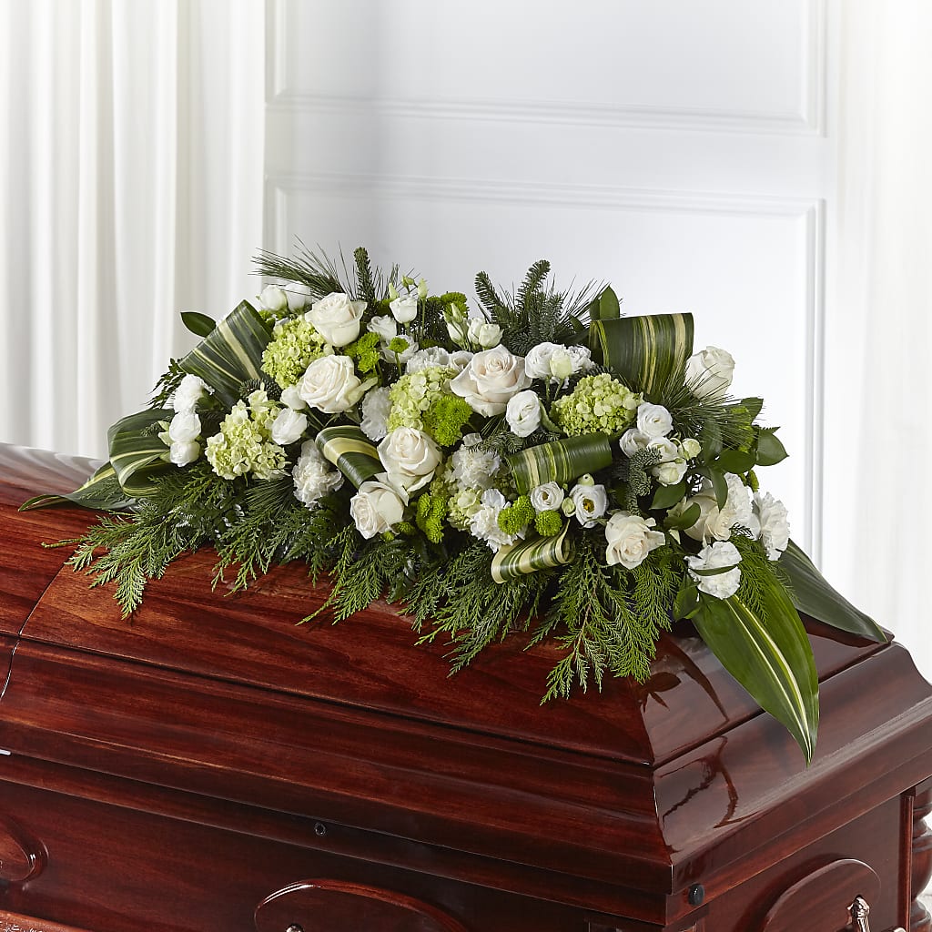 Hopeful Gesture Casket Spray – Meramec Florist, Steelville MO