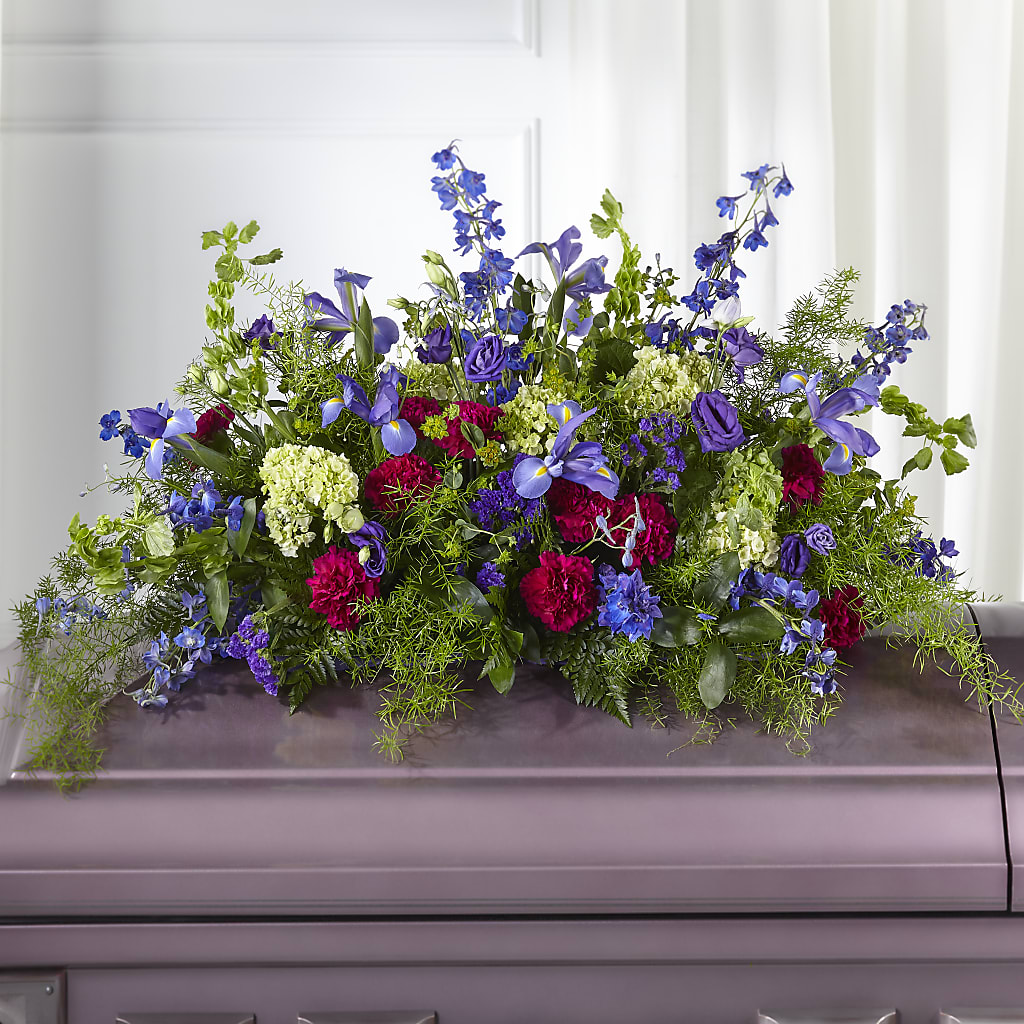 Always Treasured Casket Spray – Meramec Florist, Steelville MO