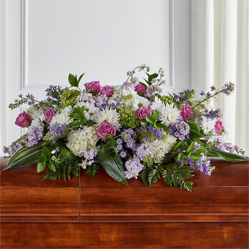 Meadows of Serenity Casket Spray – Meramec Florist, Steelville MO