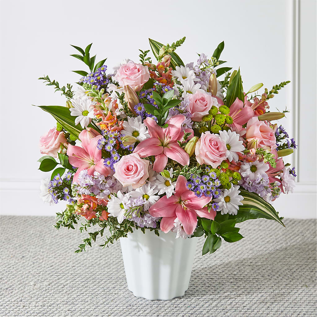 Abundant Compassion Floor Basket – Meramec Florist, Steelville MO