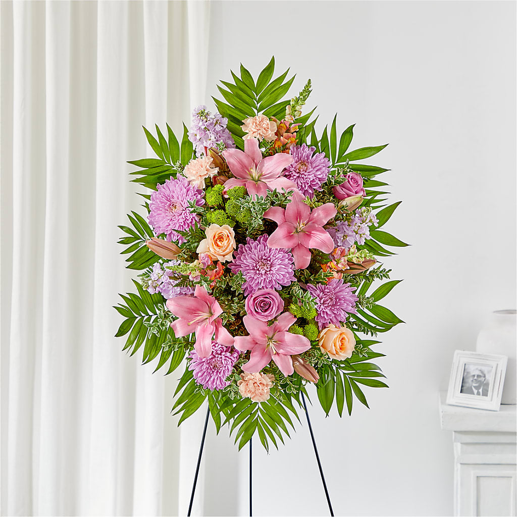 Love & Light Standing Spray – Meramec Florist, Steelville MO