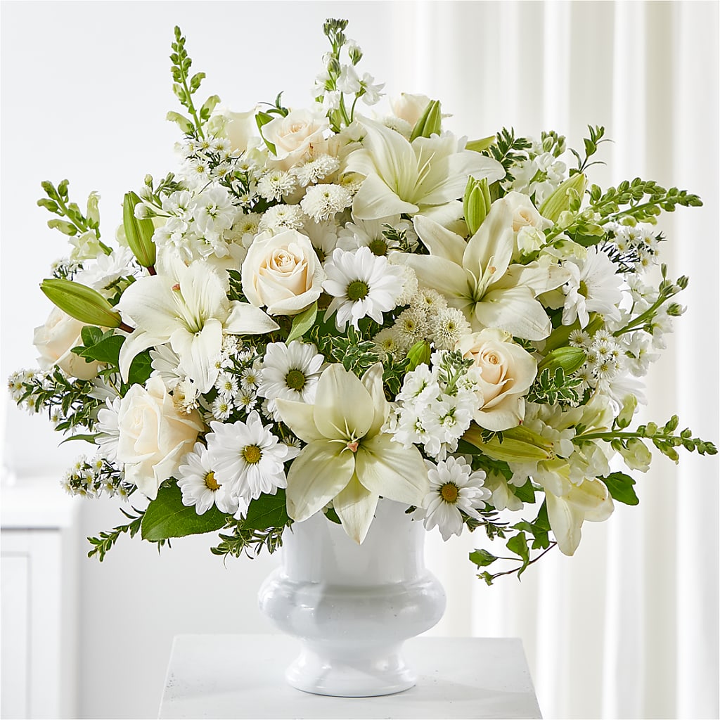 Uplifting Urn Arrangement – Meramec Florist, Steelville MO