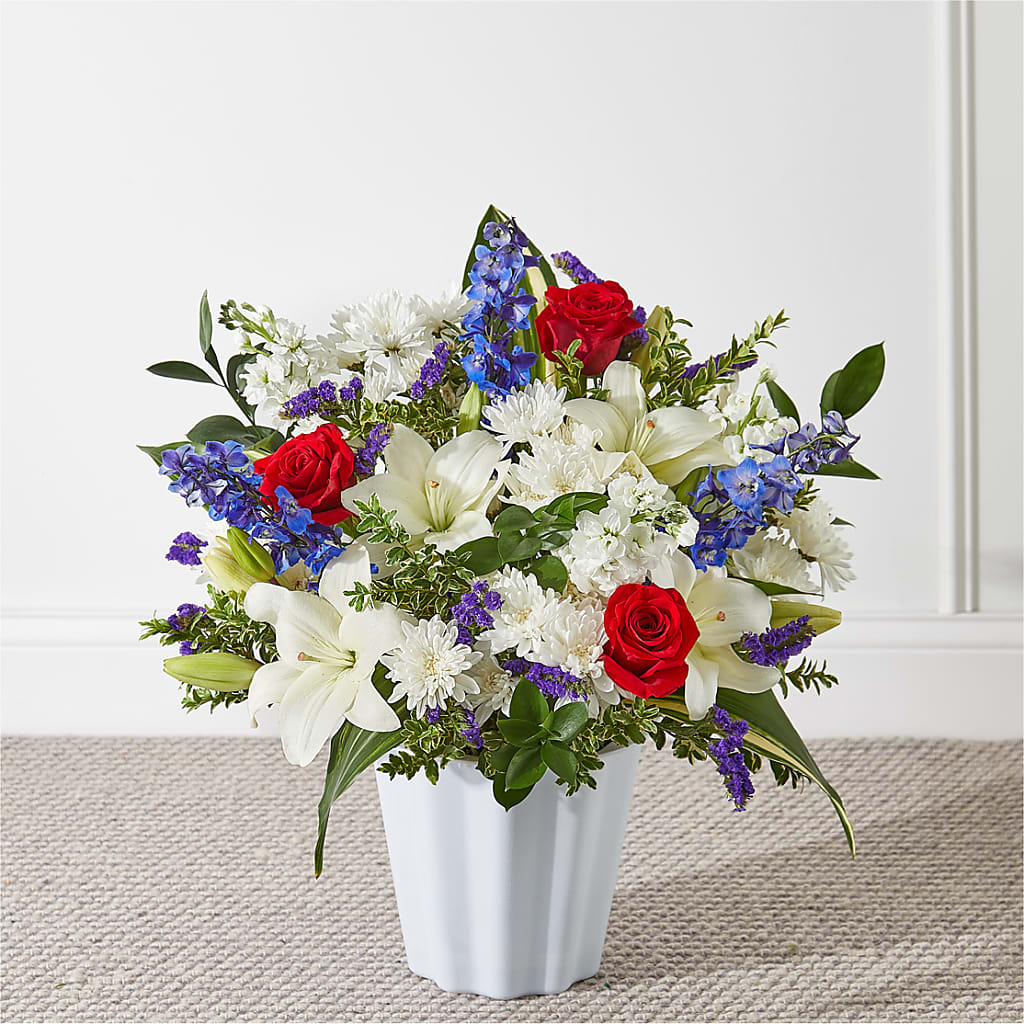 Consoled Floor Basket – Meramec Florist, Steelville MO