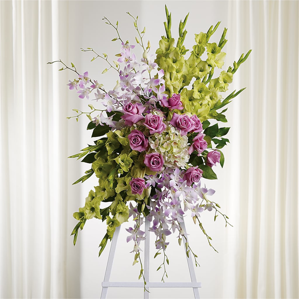 Lasting Legacy Standing Spray – Meramec Florist, Steelville MO