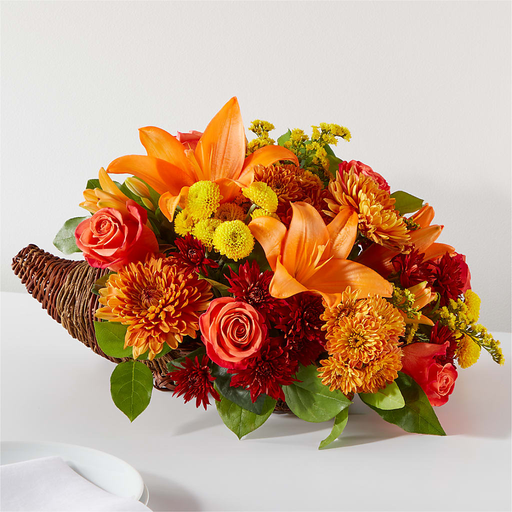 Bouquet of Blessings Cornucopia – Meramec Florist, Steelville MO