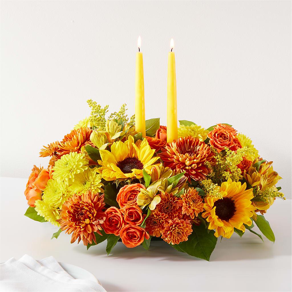 Autumn Harmony Centerpiece – Meramec Florist, Steelville MO