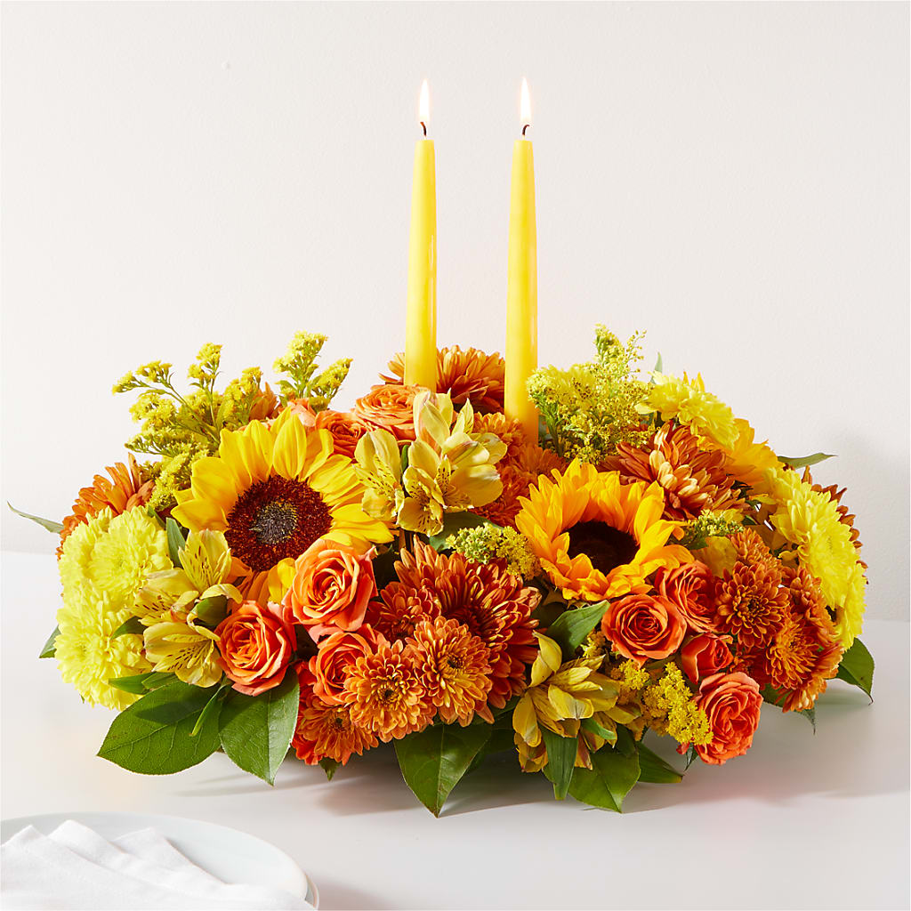 Autumn Harmony Centerpiece – Meramec Florist, Steelville MO