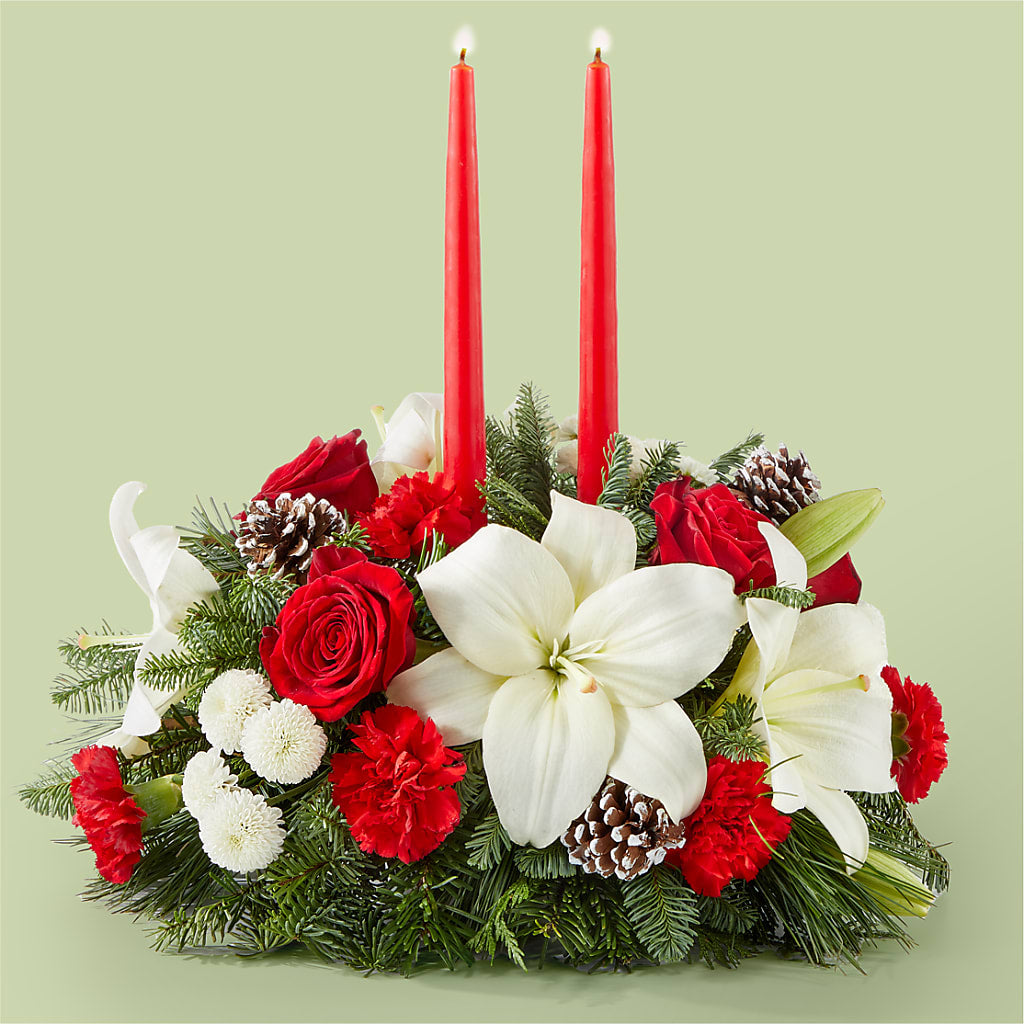 Seasonal Festivities Centerpiece – Meramec Florist, Steelville MO