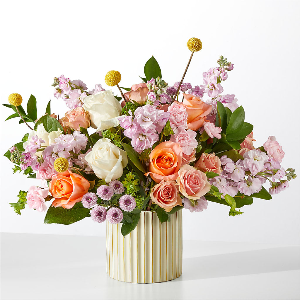 French Market Bouquet with Ivory Vase – Meramec Florist, Steelville MO
