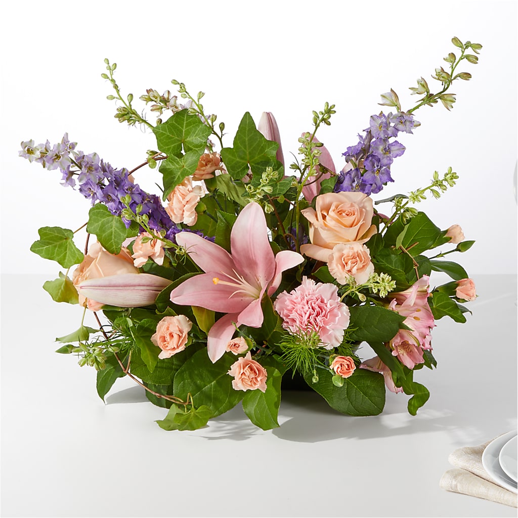 Blossom Time Centerpiece – Meramec Florist, Steelville MO