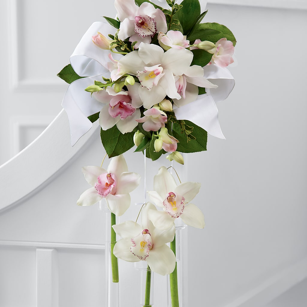 Perfect Entrance Pew Arrangement – Meramec Florist, Steelville MO