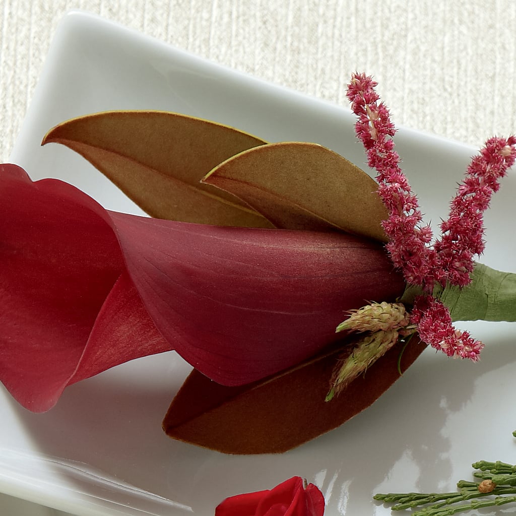 Red Calla Boutonniere – Meramec Florist, Steelville MO