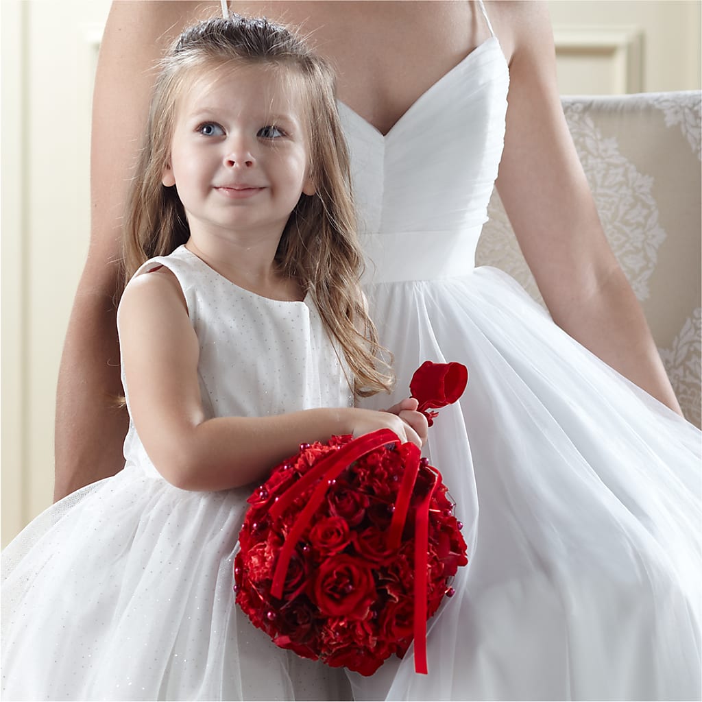 Pure at Heart Flower Girl Arrangement – Meramec Florist, Steelville MO