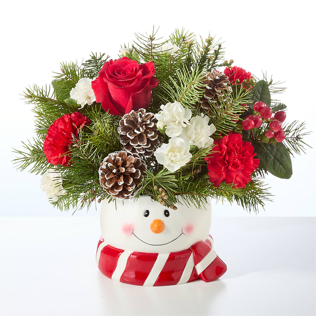 Jolly Snowman Bouquet –  Meramec Florist, Steelville MO
