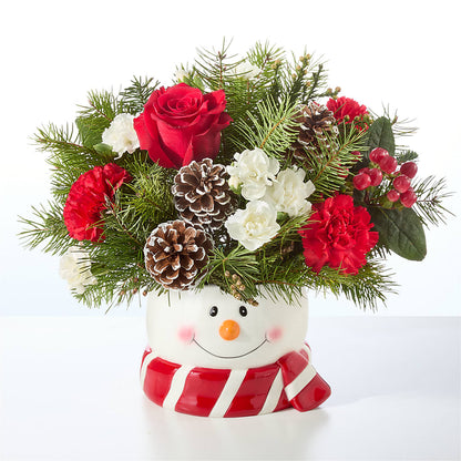 Jolly Snowman Bouquet –  Meramec Florist, Steelville MO