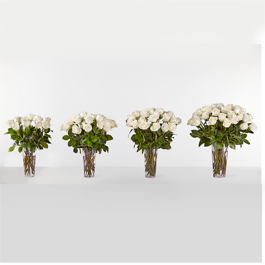 Long Stem White Rose Bouquet –  Meramec Florist, Steelville MO