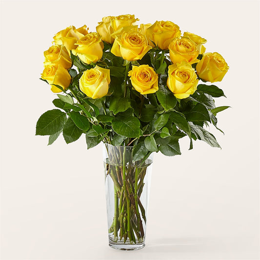 Long Stem Yellow Rose Bouquet –  Meramec Florist, Steelville MO