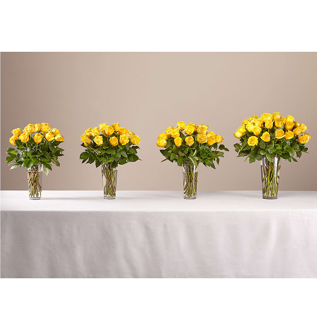 Long Stem Yellow Rose Bouquet –  Meramec Florist, Steelville MO