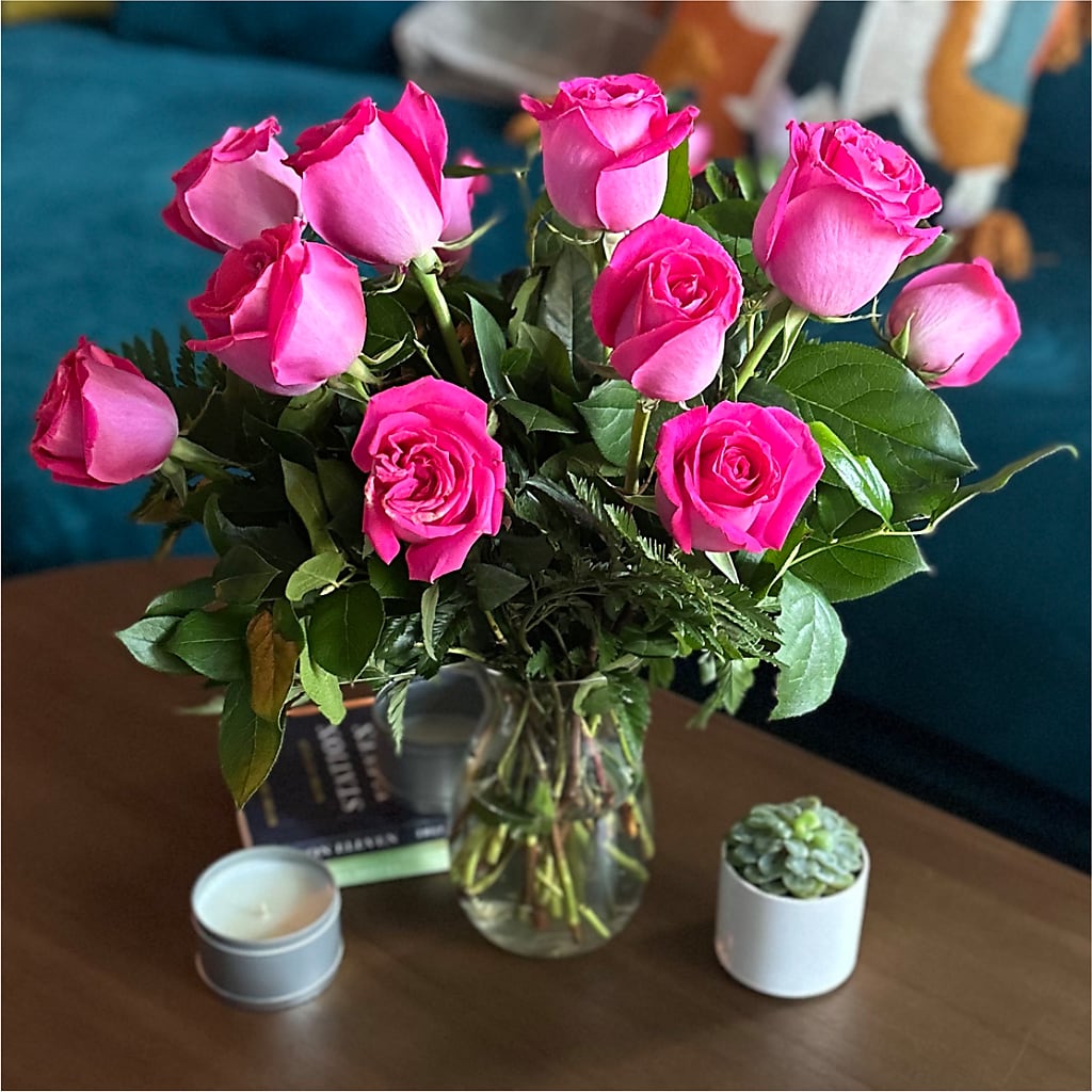 Long Stem Pink Rose Bouquet –  Meramec Florist, Steelville MO