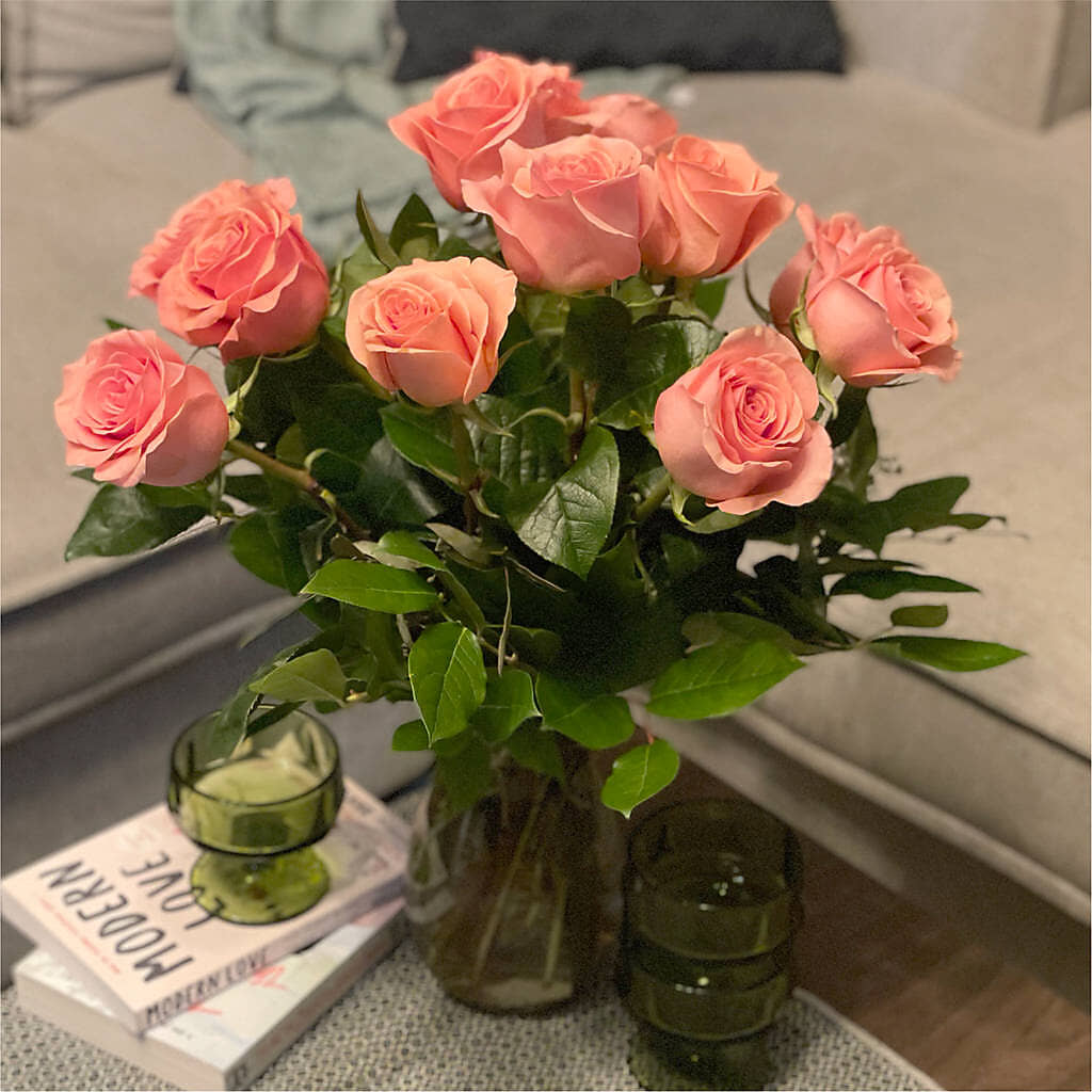 Long Stem Pink Rose Bouquet –  Meramec Florist, Steelville MO