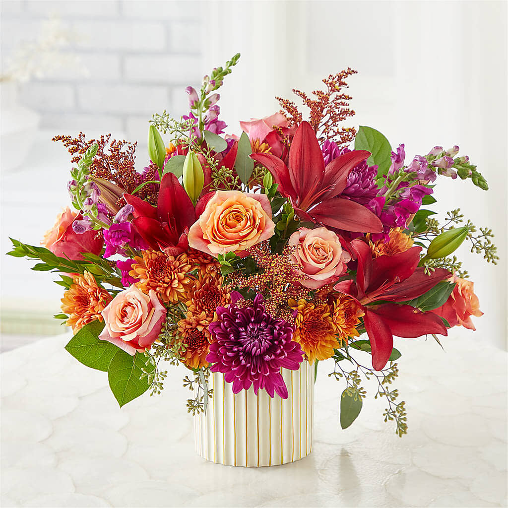 Burgundy Landscape Bouquet –  Meramec Florist, Steelville MO