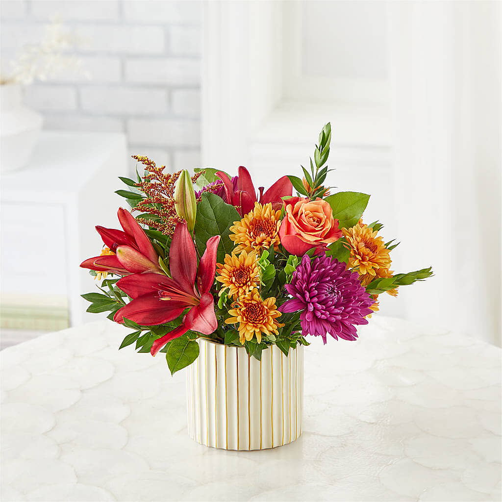 Burgundy Landscape Bouquet –  Meramec Florist, Steelville MO