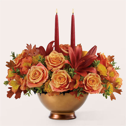 Harvest Table Centerpiece –  Meramec Florist, Steelville MO
