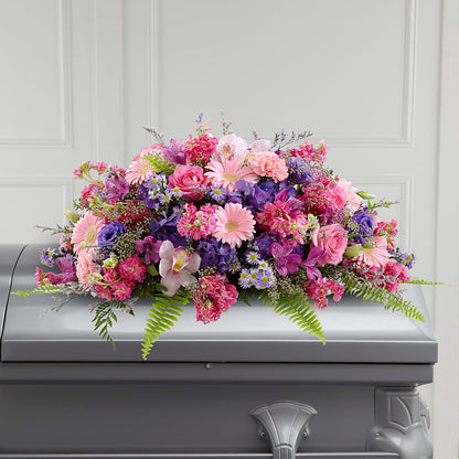 Glorious Garden Casket Spray –  Meramec Florist, Steelville MO