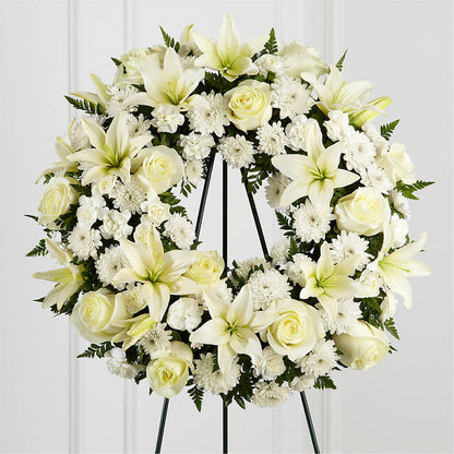 Treasured Tribute Wreath –  Meramec Florist, Steelville MO